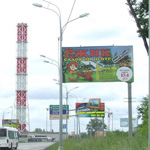 Разработка и дизайн рекламного щита, билборда на Волокаламском шоссе, Садовый Центр ЕЖИК