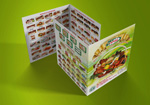 Дизайн и разработка рекламного буклета А3 для производственной компании ЭКОПРОД - производство колбас и мясных полуфабрикатов